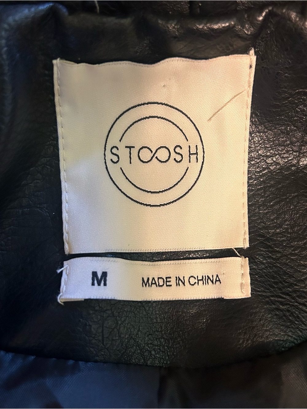 Stoosh Black Embellished Western Faux Leather Jacket - Picture 3 of 11